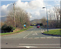 The road from Deiniolen meeting the A4244 at Groeslon Racca Crossroads