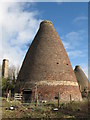 NY9965 : Bottle kilns and chimney by Mike Quinn