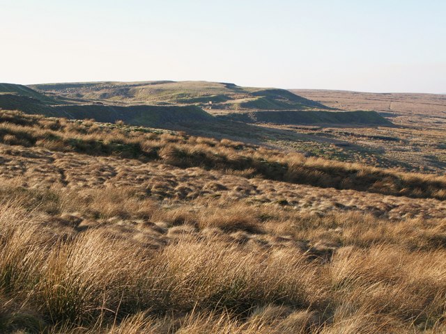 Moorland below the disused quarry at Harthope Head (3)