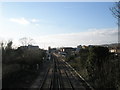 Platforms at Cosham Station seen from the bridge