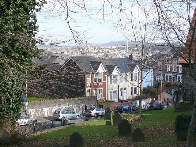 St Woolos Cathedral churchyard and view