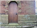 Doorway & Bench Mark on  St. Bartholomew