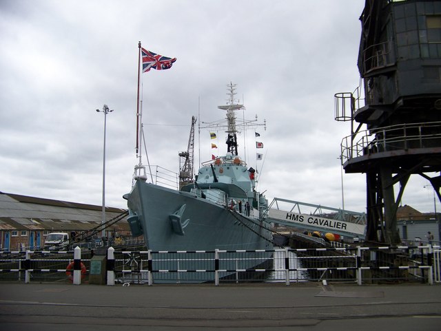 HMS Cavalier - destroyer at Chatham Dockyard