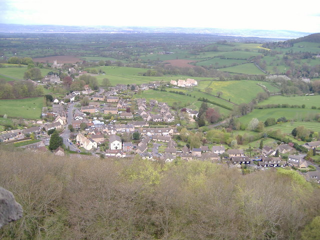 North Nibley from the top of Tyndale Monument