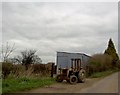 Veteran tractor at Hall End