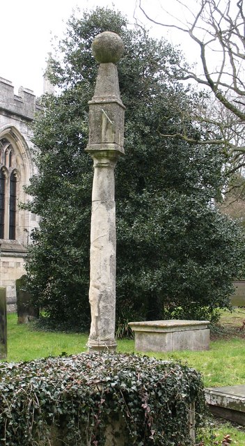 Sundial in Bolton Percy churchyard