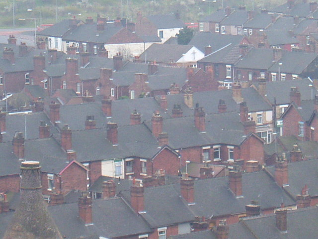 View  over Heron Cross from Glebedale Park