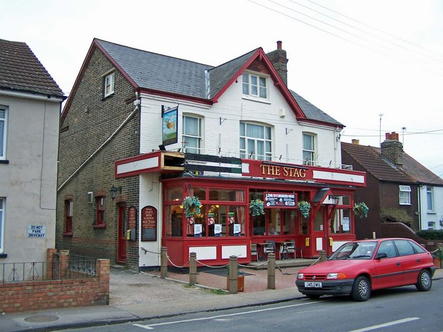 The Stag public house, Wainscott © Richard Dorrell :: Geograph Britain ...