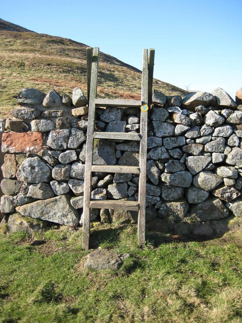 Ladder stile, Harehope Hill © Susan McGinty cc-by-sa/2.0 :: Geograph ...