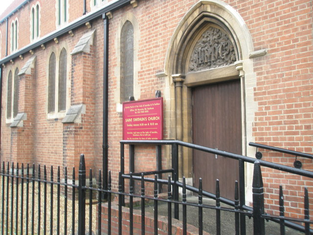 Entrance to St Swithin's Southsea