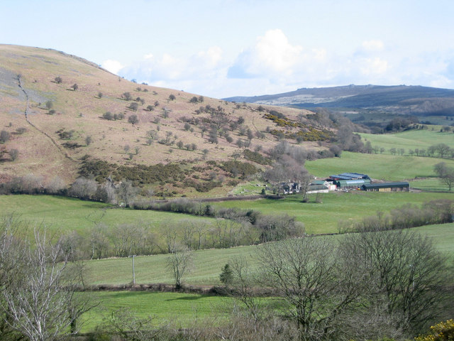 High view of Corndon Farm