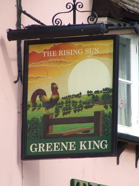 The Rising Sun Pub Sign © Keith Evans Geograph Britain And Ireland