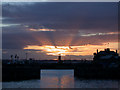 Liverpool Docks sunset