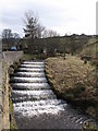 Steps in the bed of the River East Allen near Dirt Pot