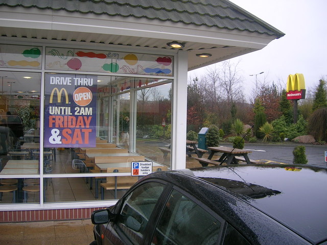 McDonald's Drive-Thru (window and golden arches sign), Kirkcaldy