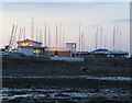 Ballyholme Yacht Club at dusk