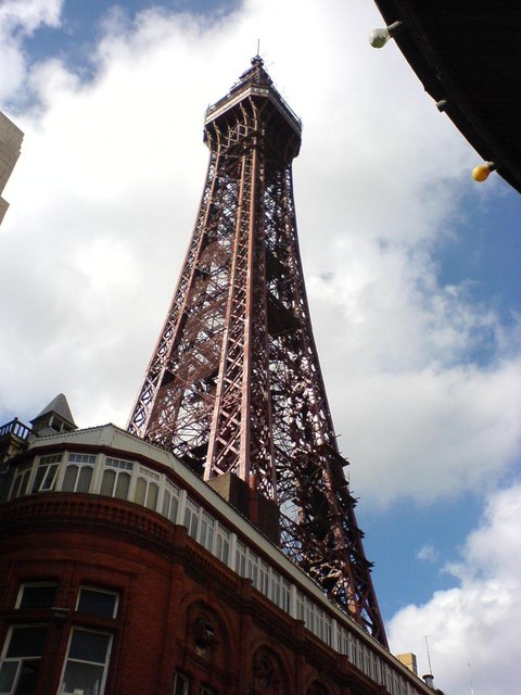 Blackpool tower looking up