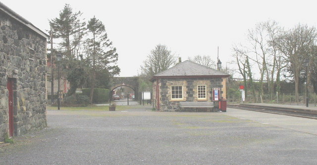 The two surviving buildings of the old Dinas Junction Station