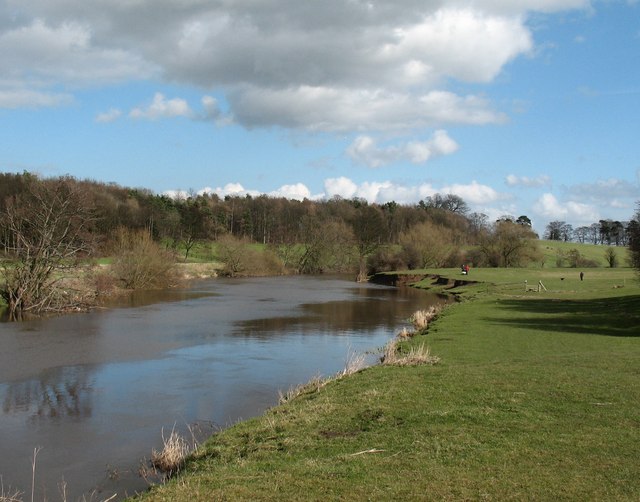 The Wharfe approaching Tadcaster © Gordon Hatton :: Geograph Britain ...