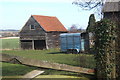 Farm outbuildings and horse box, Milden