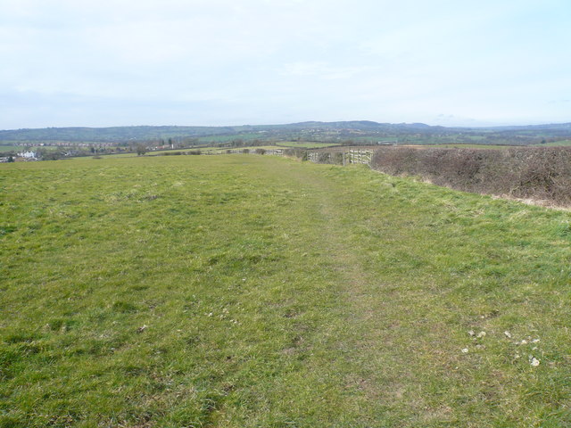 Footpath and Hedgerow near Ufton Fields