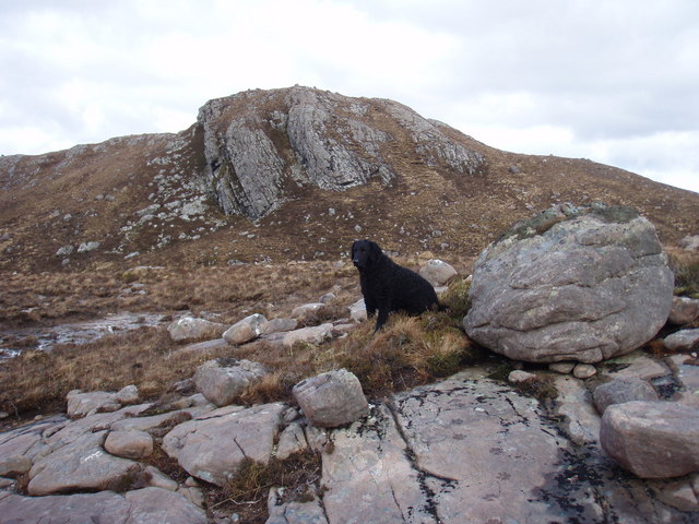 Craggy end of the Meall Garbhaig ridge