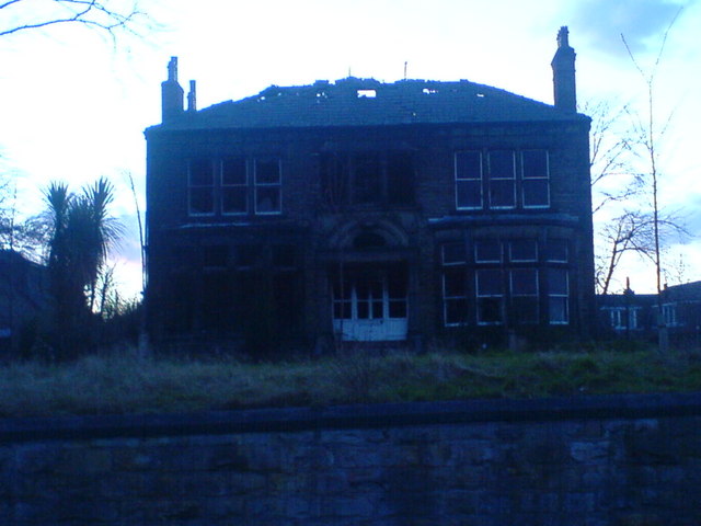 Victorian Mansion burnt down in Staincliffe, Batley