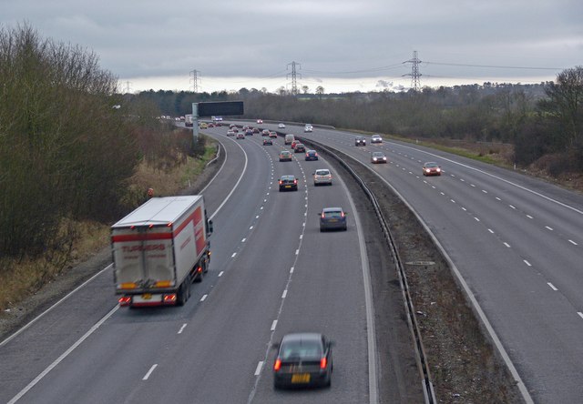 South along the M1 Motorway © Mat Fascione cc-by-sa/2.0 :: Geograph ...