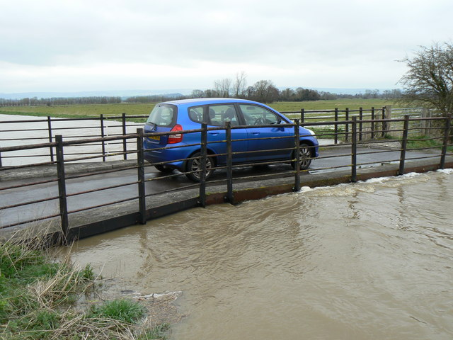 River Brue and Cradlebridge in March floods