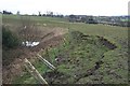 Landslip at Beldon Pond