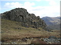 NY2704 : Long Crag on Wrynose Fell by David Brown