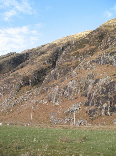 The Loch Linnhe face of Druim na Maodalaich