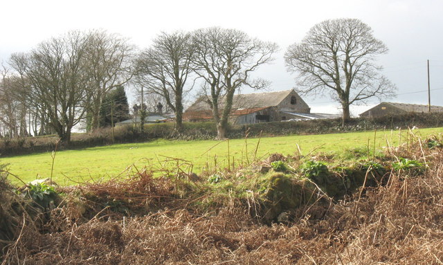 Farm buildings at Fferm Bron Wylfa