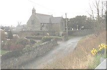 SH4758 : St Gwyndaf's Church from the west by Eric Jones