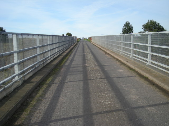 Farm track over the M54