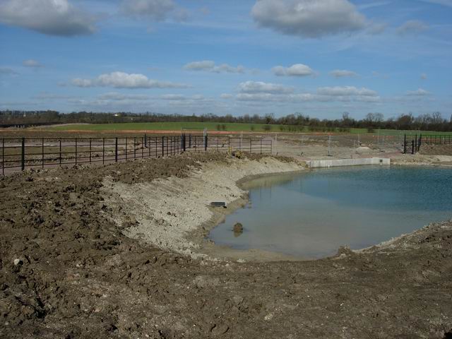 New pond and car park