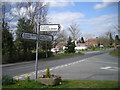 Signpost at Bishops Wood