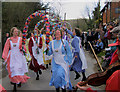 Knots of May Dancers in Alciston, East Sussex