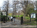 Entrance to Downhills Park, West Green