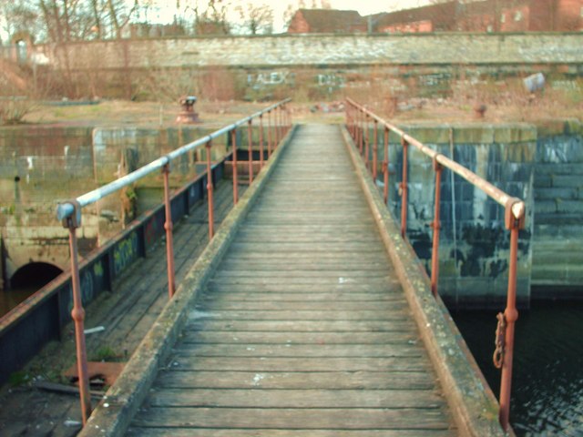 Bridge across the dock