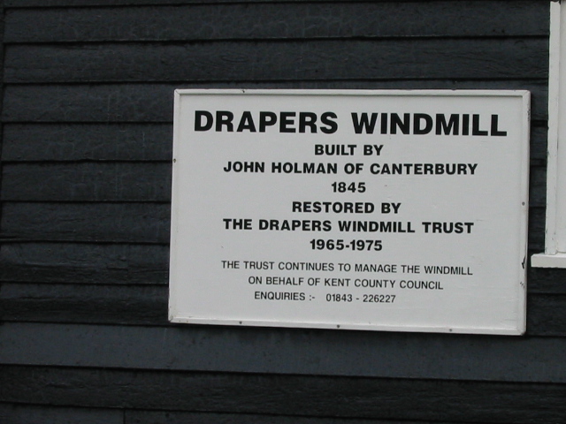 Sign for Drapers Mill