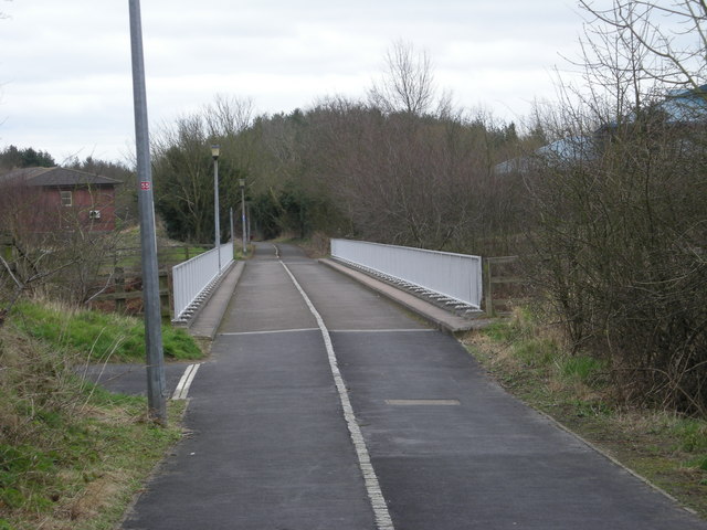 Footpath  Cycleway No 55 over the M54
