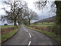 Quiet road alongside The Wrekin