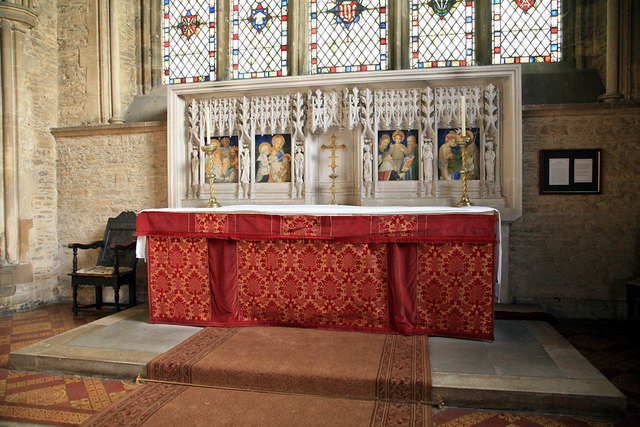 Magdalen College School, Brackley, Northants - the altar of the chapel of St James