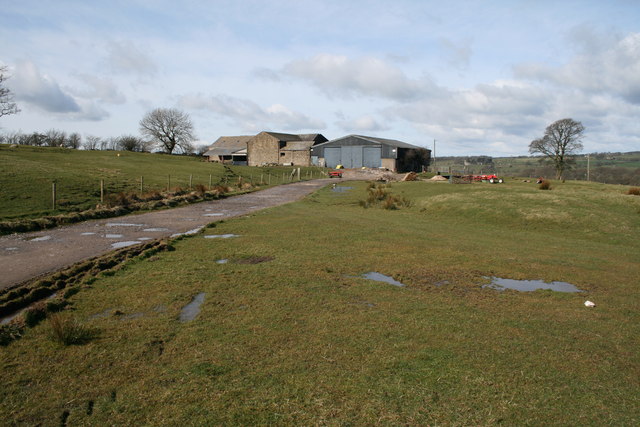 Farm buildings on the Marl House road
