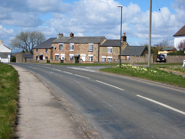 Stone cottages at the end of Abbots Road