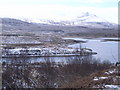 NH2761 : Looking across Loch Achanalt in the snow by Nick Mutton 01329 000000