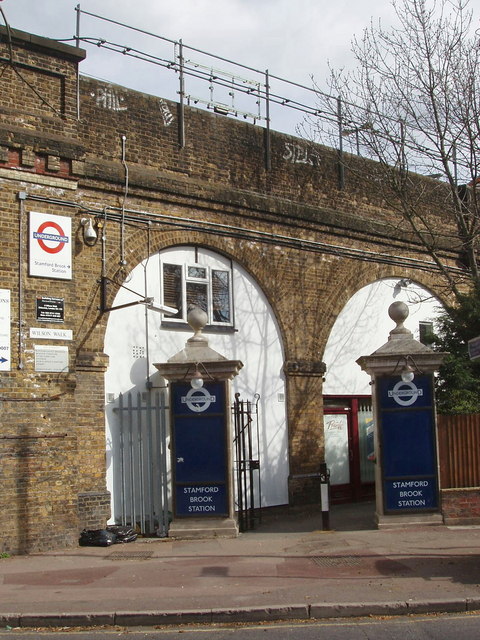 Stamford Brook Station entrance from... © David Hawgood :: Geograph ...