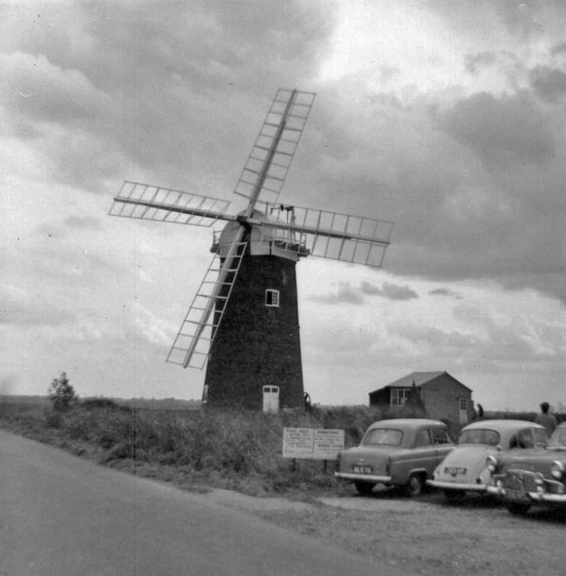 Horsey Windpump, Norfolk, taken 1961