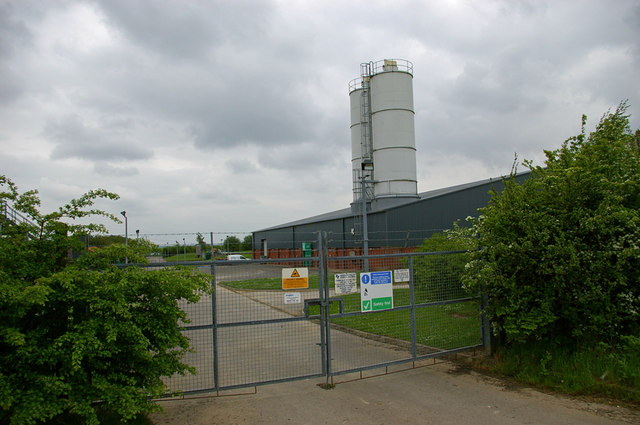 Entrance to Anglian Water Treatment Plant